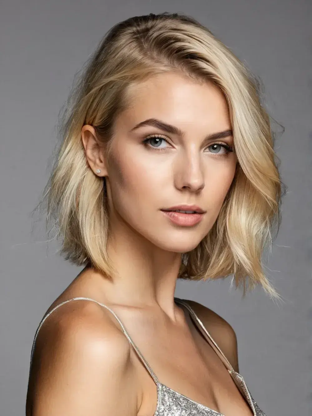 Blond lob med løse bølger