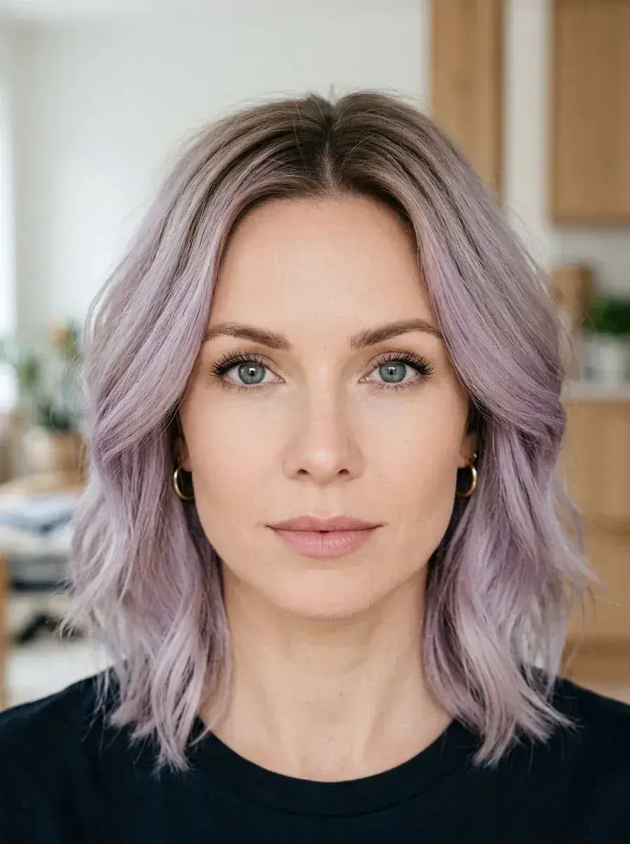 Lavendel lob med bølger