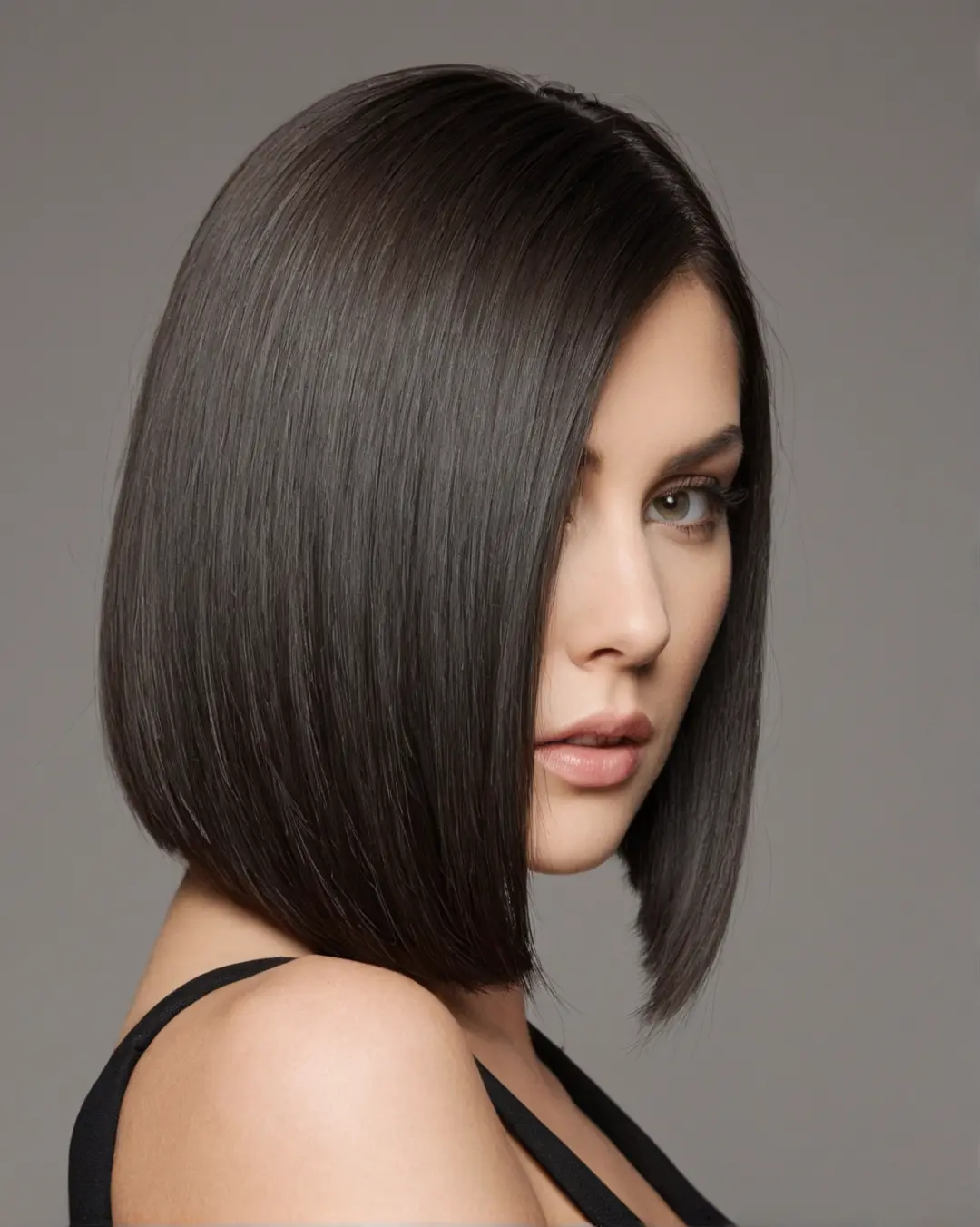 Asymmetrisk bob med sidesveis