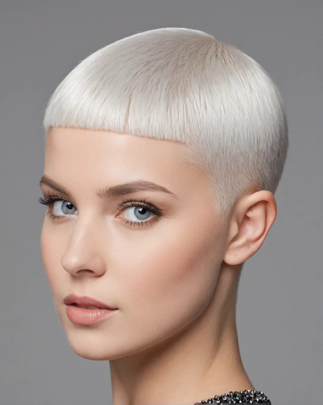Kort buzz cut platina