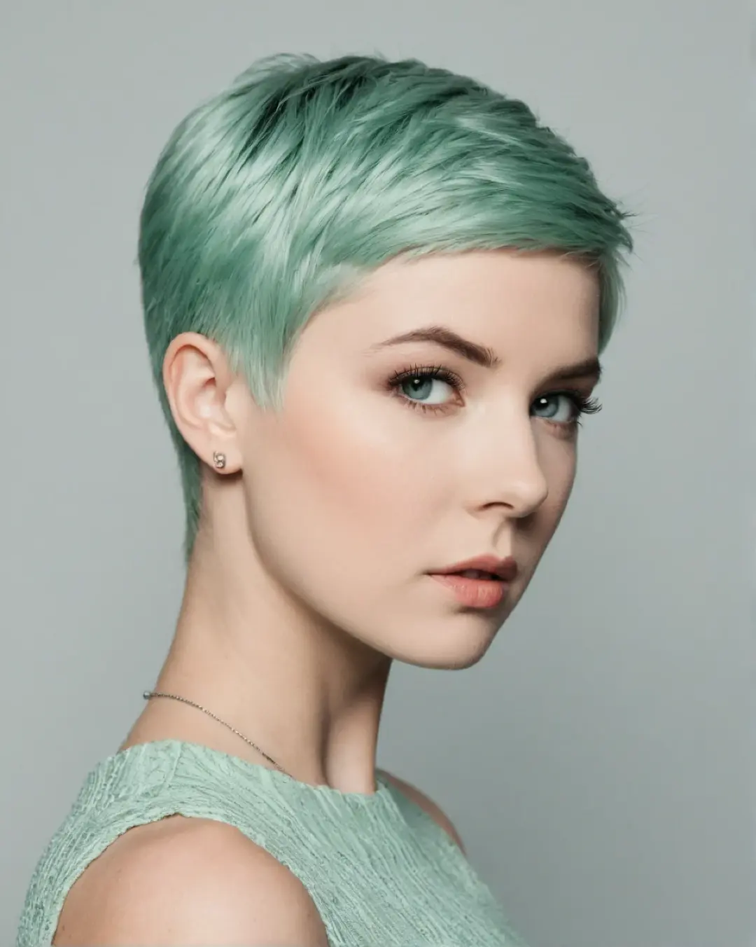Pixie med mintgrønn pastell
