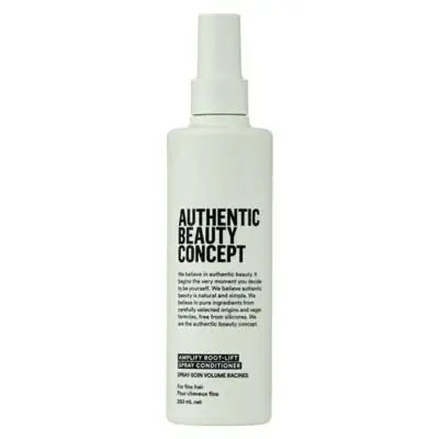 Authentic Beauty Concept Amplify Root-Lift Spray Conditioner - volumgivende spraybalsam i hvit flaske