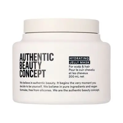 Authentic Beauty Concept Hydrating Jelly Mask for scalp and hair in white jar