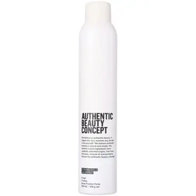 Strong Hold Hairspray i hvit spraybeholder fra Authentic Beauty Concept